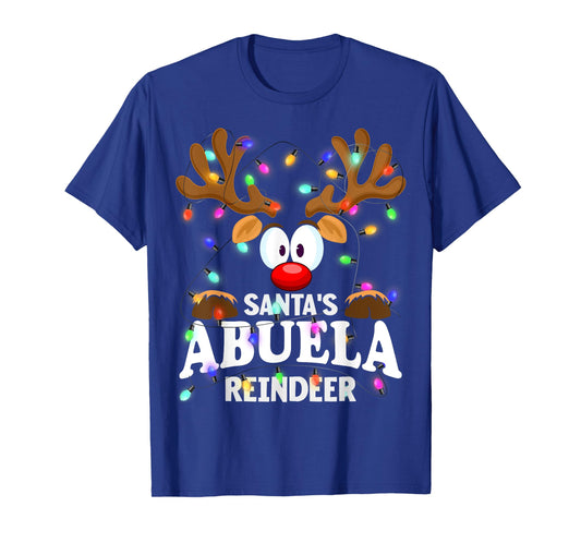 Christmas Men Women Santa's Abuela Reindeer T-Shirt