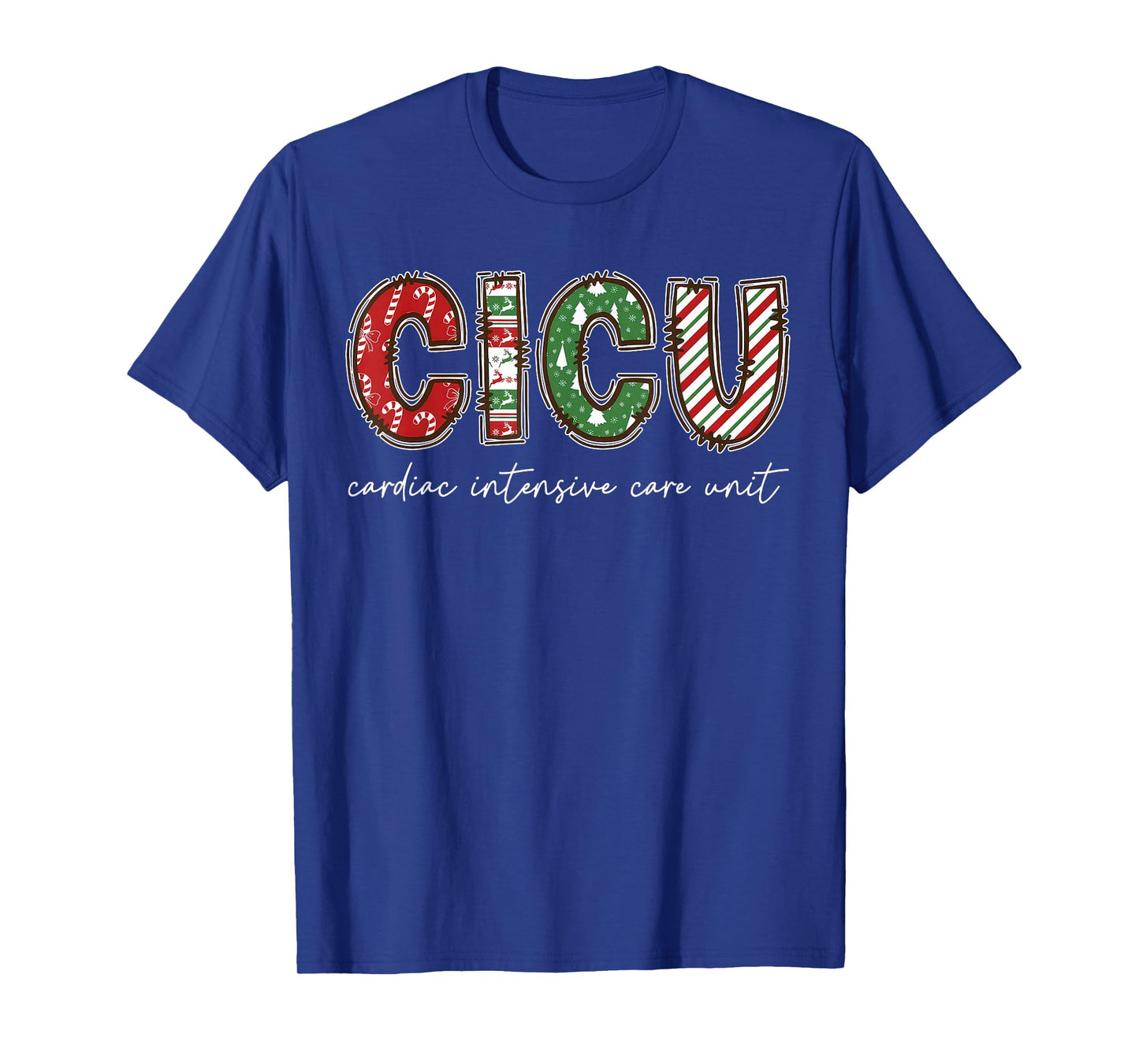 CICU Cardiac Intensive Care Unit ICU Nurse Christmas T-Shirt
