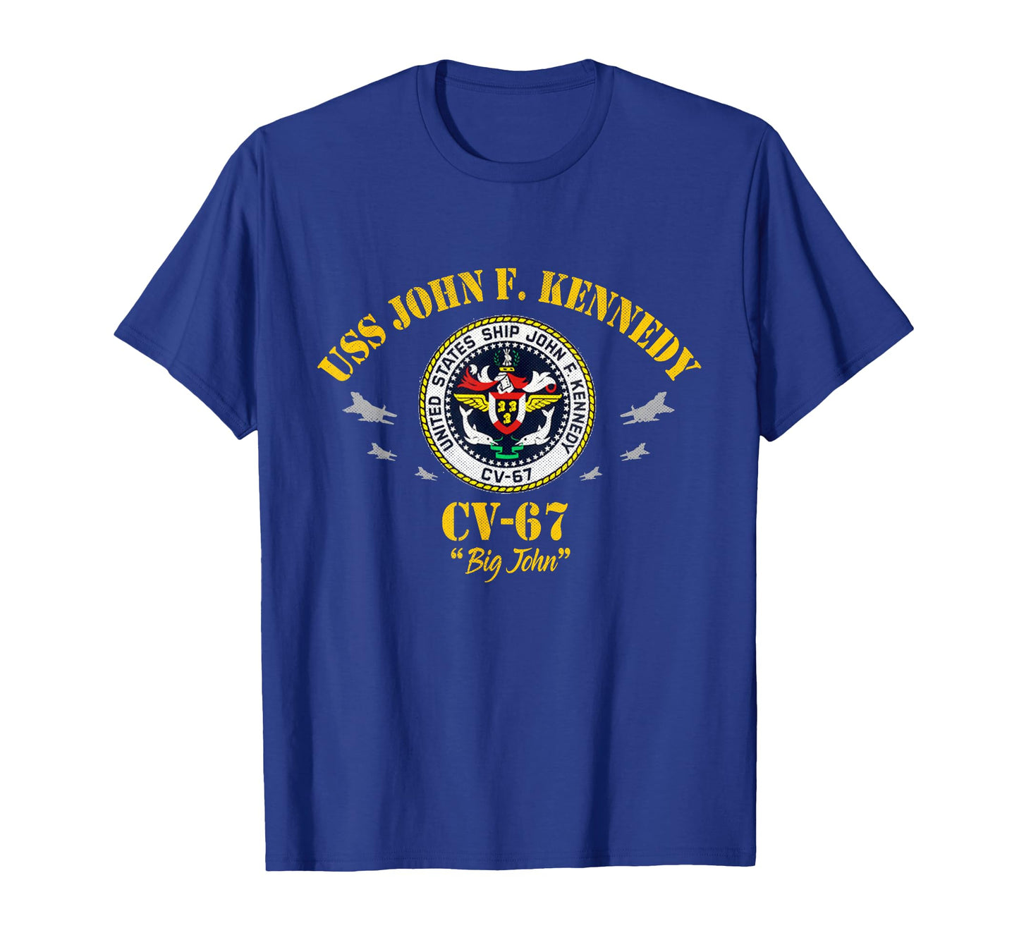 USS John F. Kennedy CV-67 Aircraft Carrier Veteran Flag T-Shirt