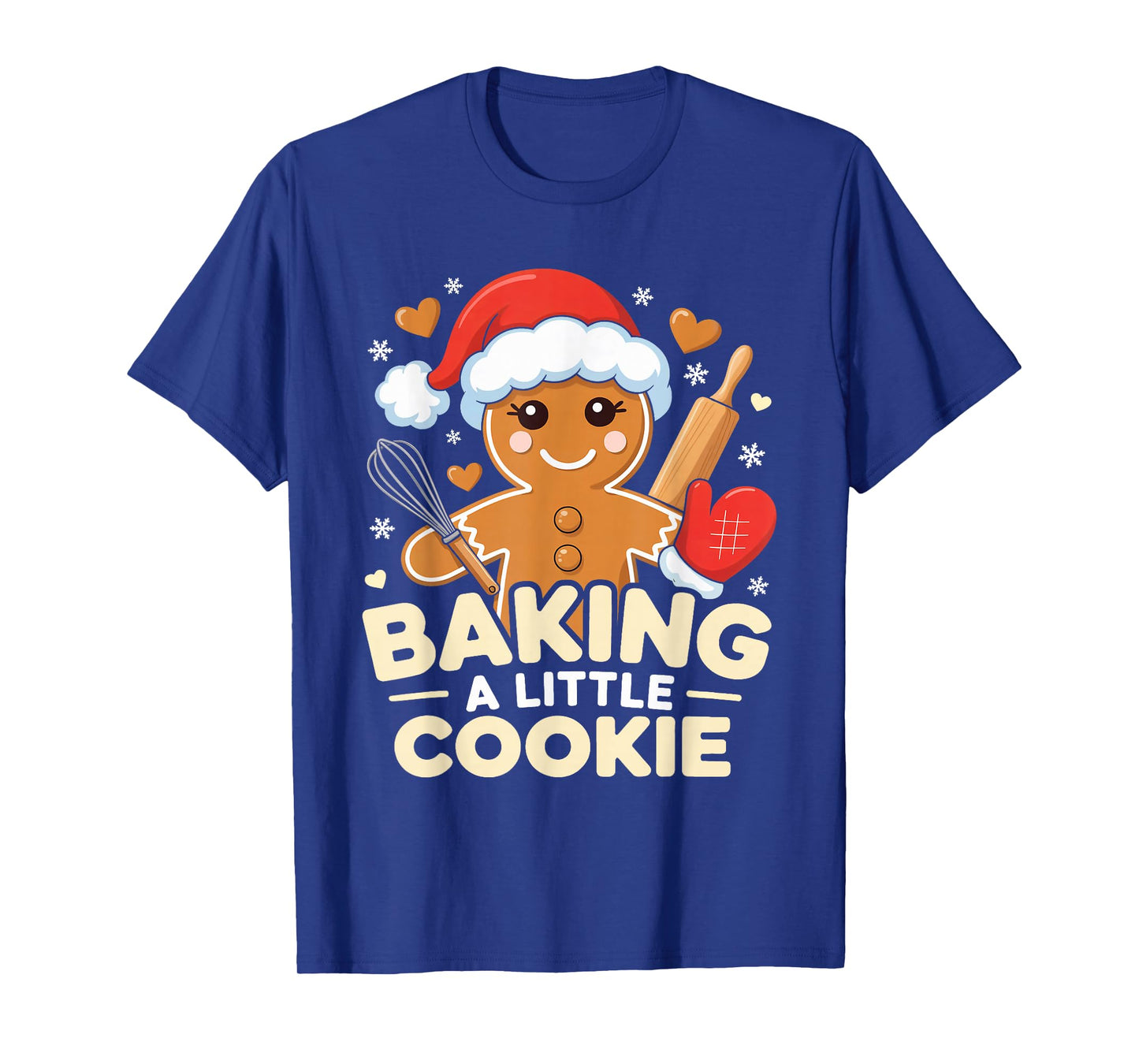 Baking A Little Cookie Christmas Pregnancy Baby Shower Mom T-Shirt