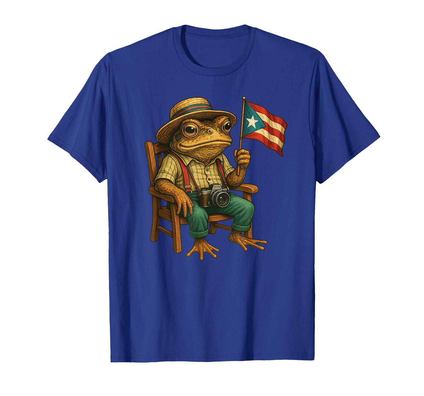 Funny Coqui Frog Puerto Rico Flag Taino Boricua Hispanic T-Shirt