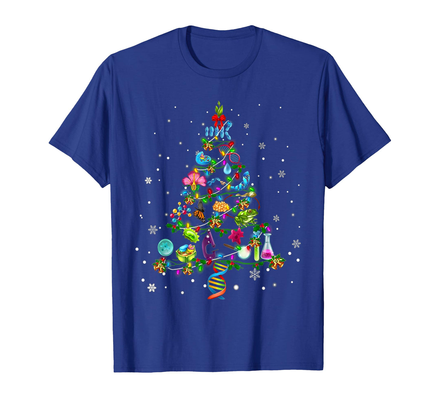 Cute Biology Christmas Tree Gift Decoration Xmas Tree T-Shirt