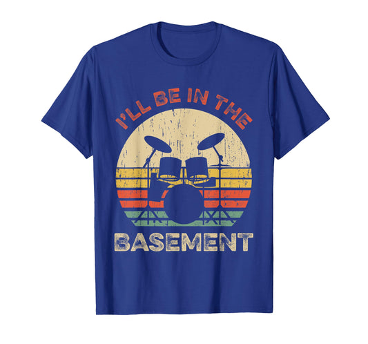 Funny Drummer Art For Men Women Drum Set Drumming Lovers T-Shirt