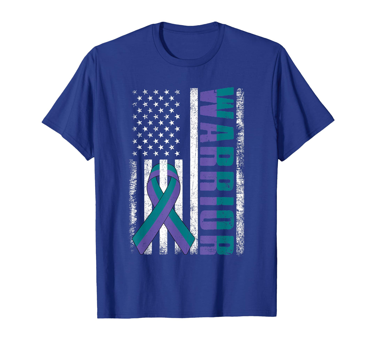Anal Cancer Awareness Day Warrior American Flag T-Shirt for Women Men