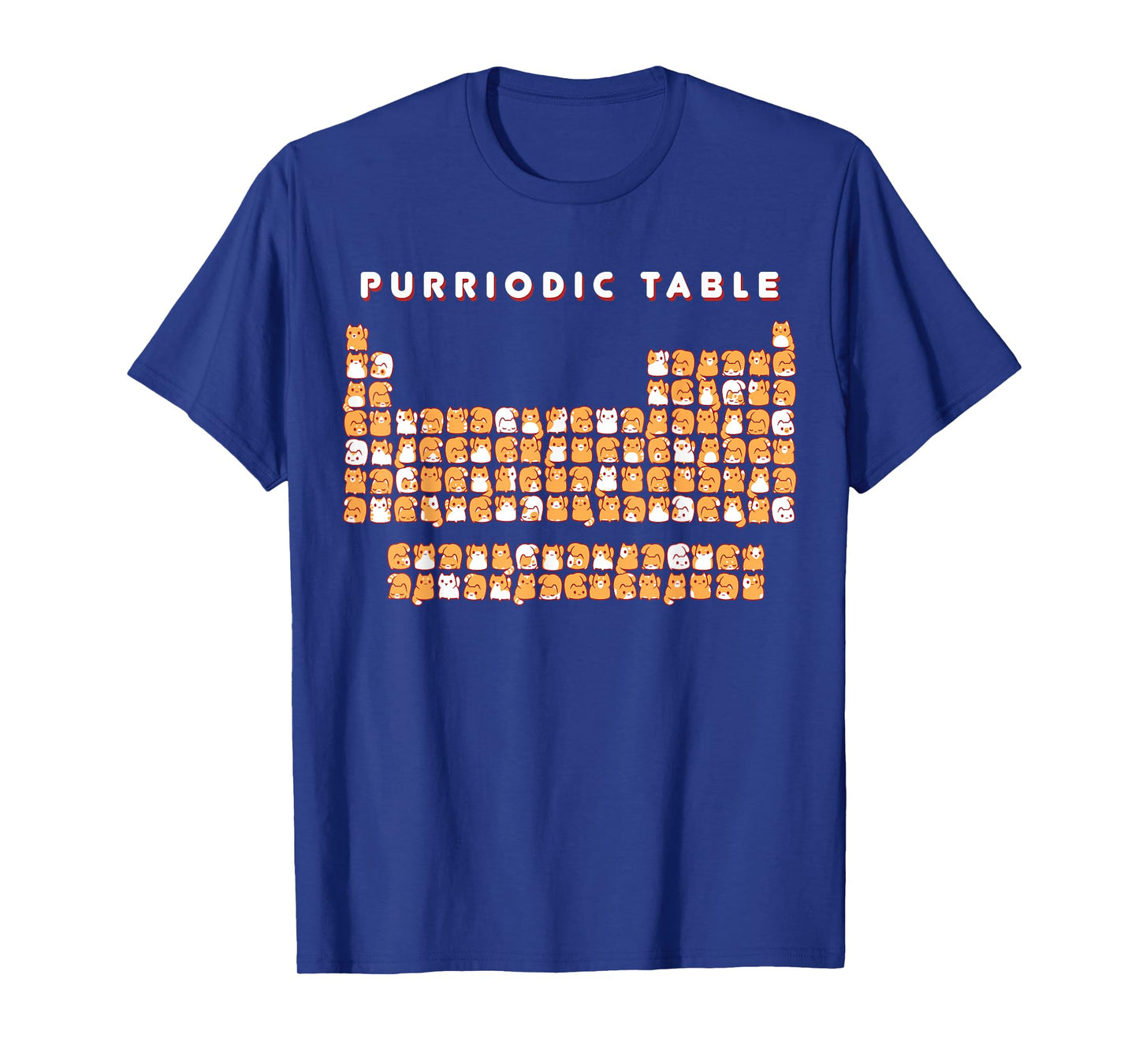 purriodic table cat funny T-Shirt for Men Women Girls Kids