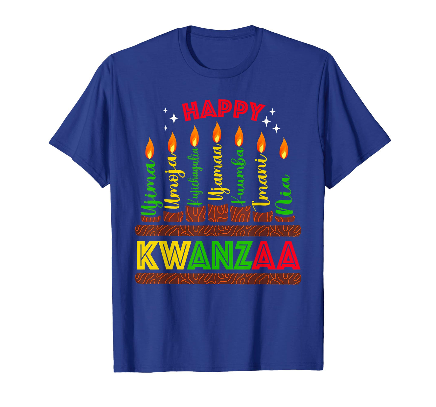 Happy Kwanzaa Seven Principles Of Kwanzaa Men Women Kids T-Shirt