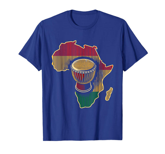 Traditional African Drumming Black History African drum T-Shirt