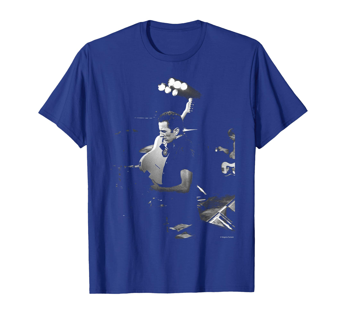 The Clash Joe Strummer at The Palais by Virginia Turbett T-Shirt