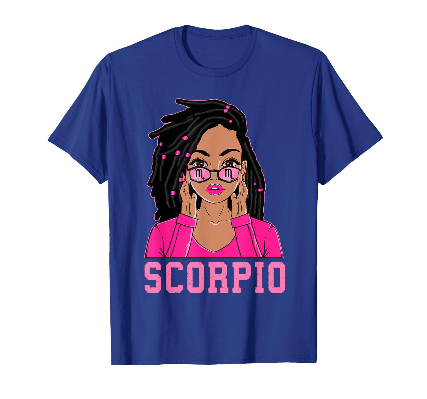 Scorpio African American Loc'd Black Woman Zodiac T-Shirt