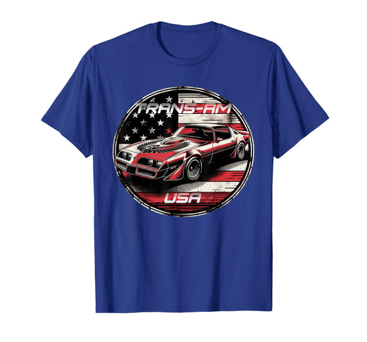 Trans Am Muscle Car American Muscle Trans Am Nation USA Flag T-Shirt