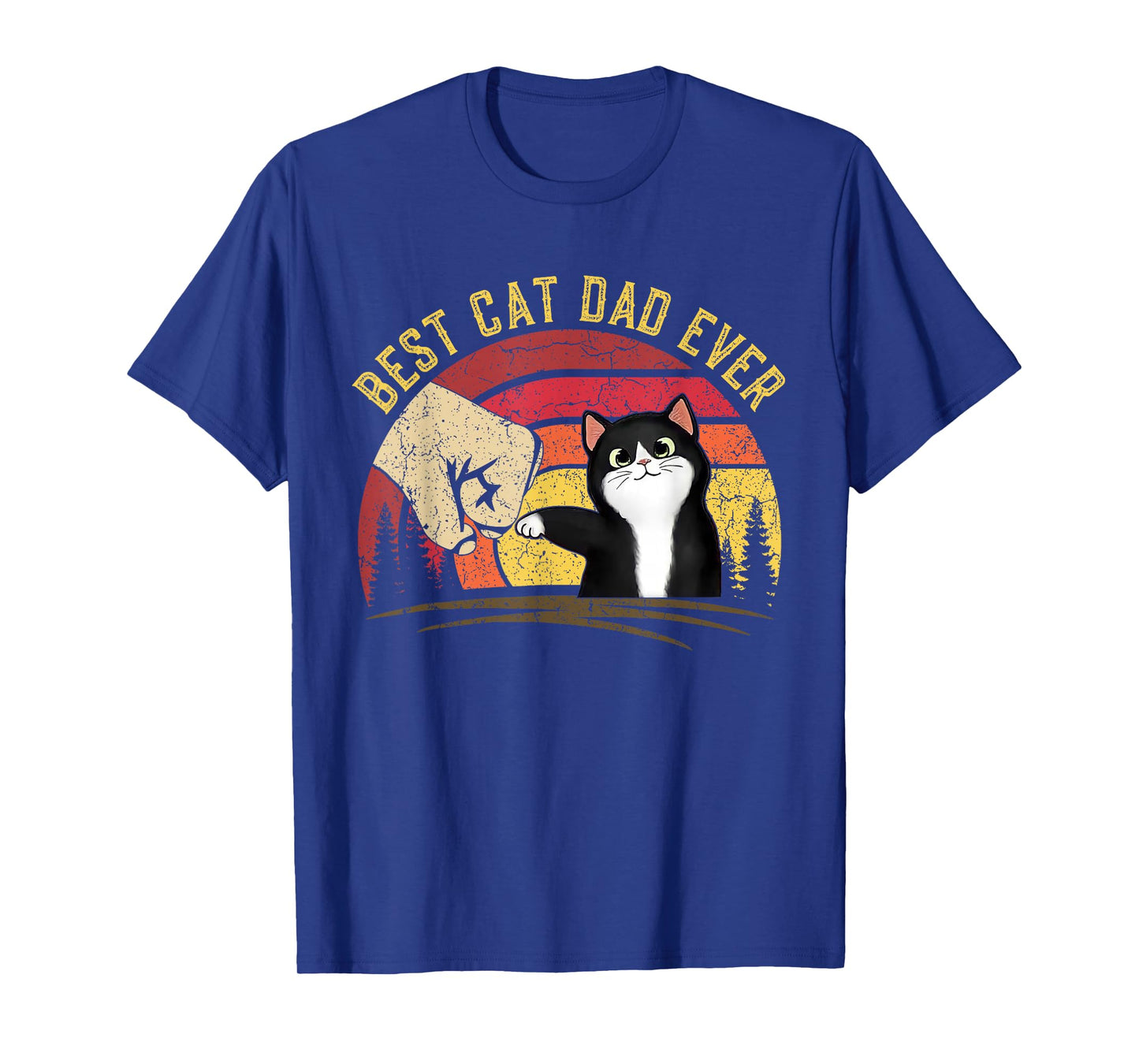 Cat Daddy Father's Day Cat Dad, Retro Best cat Dad Ever T-Shirt