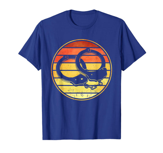 Correctional Officer Retro Vintage Handcuffs Corrections T-Shirt