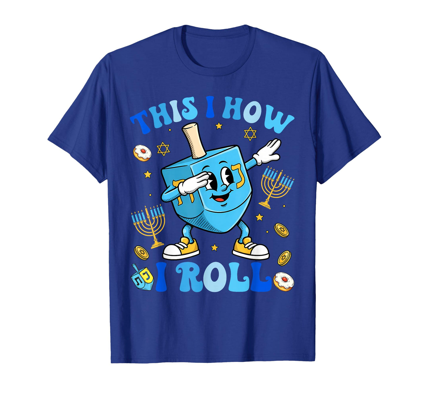 Funny Dreidel Dabbing Hanukkah Shirt Menorah Chanukah Jewish T-Shirt