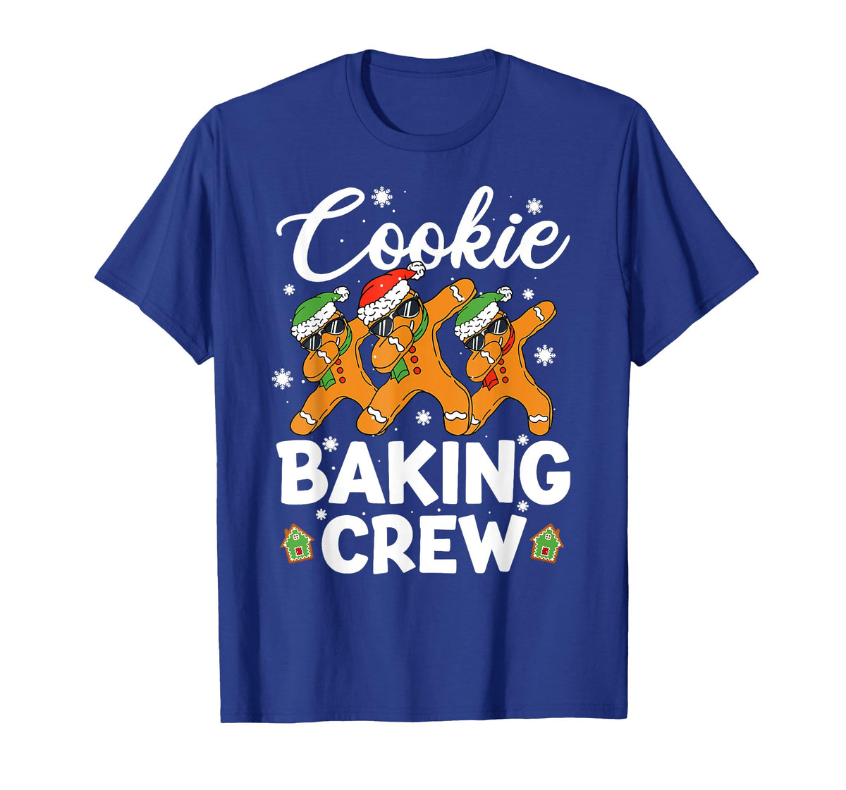 Dancing Gingerbread Man Cookie Baking Crew Christmas Funny T-Shirt