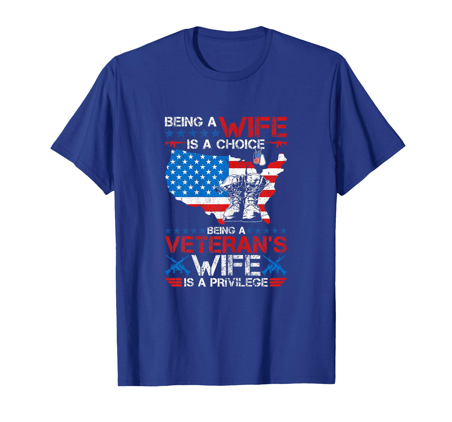 Veteran Wife Is A Privilege US Veteran Army Husband T-Shirt