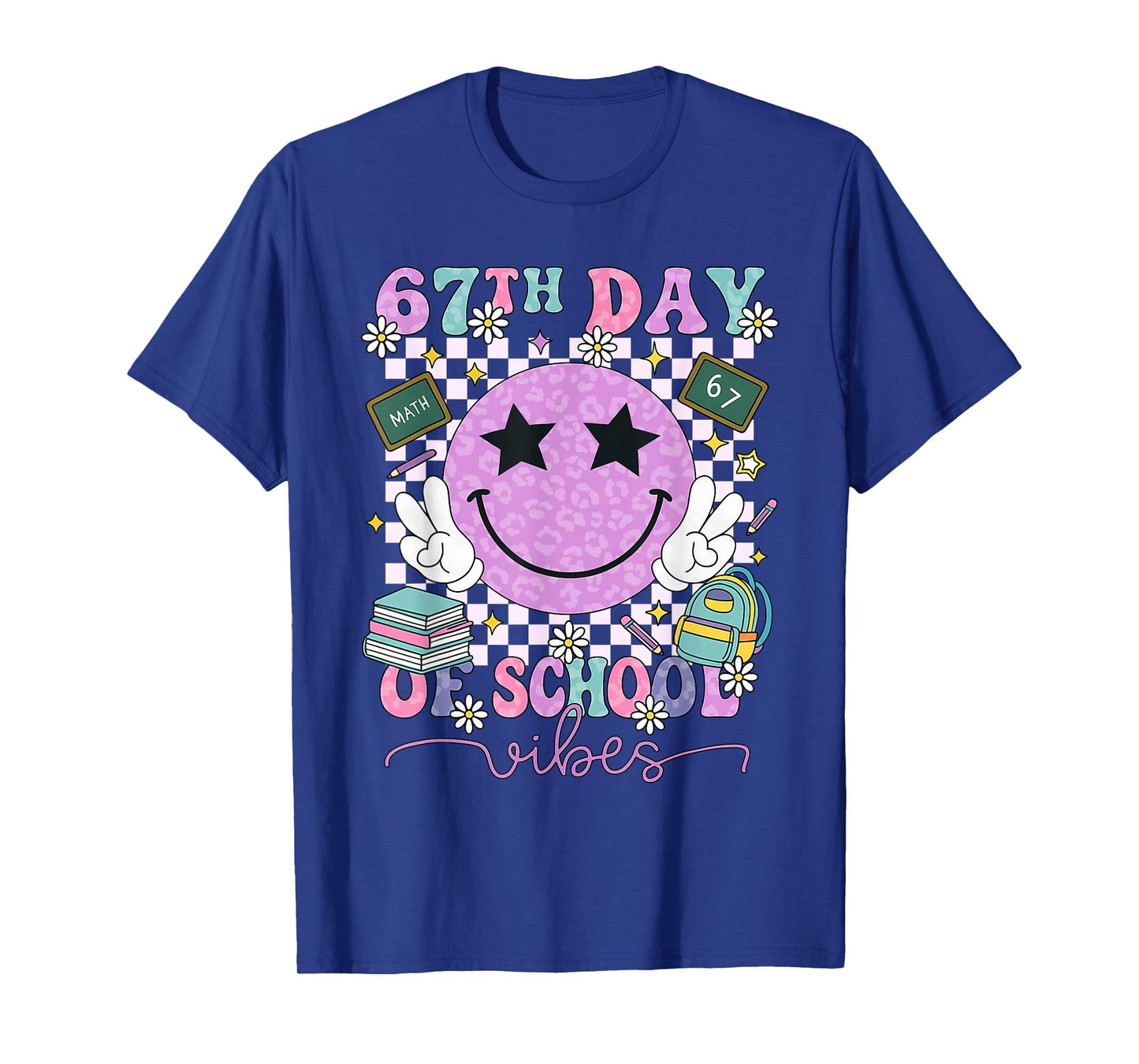 67th Day of School Vibes Funny Six Seven 67 Meme Slang T-Shirt