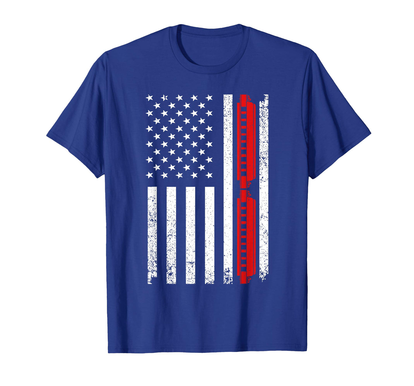 Harmonica Art For Men Women Harmonicist Blues Music Lovers T-Shirt