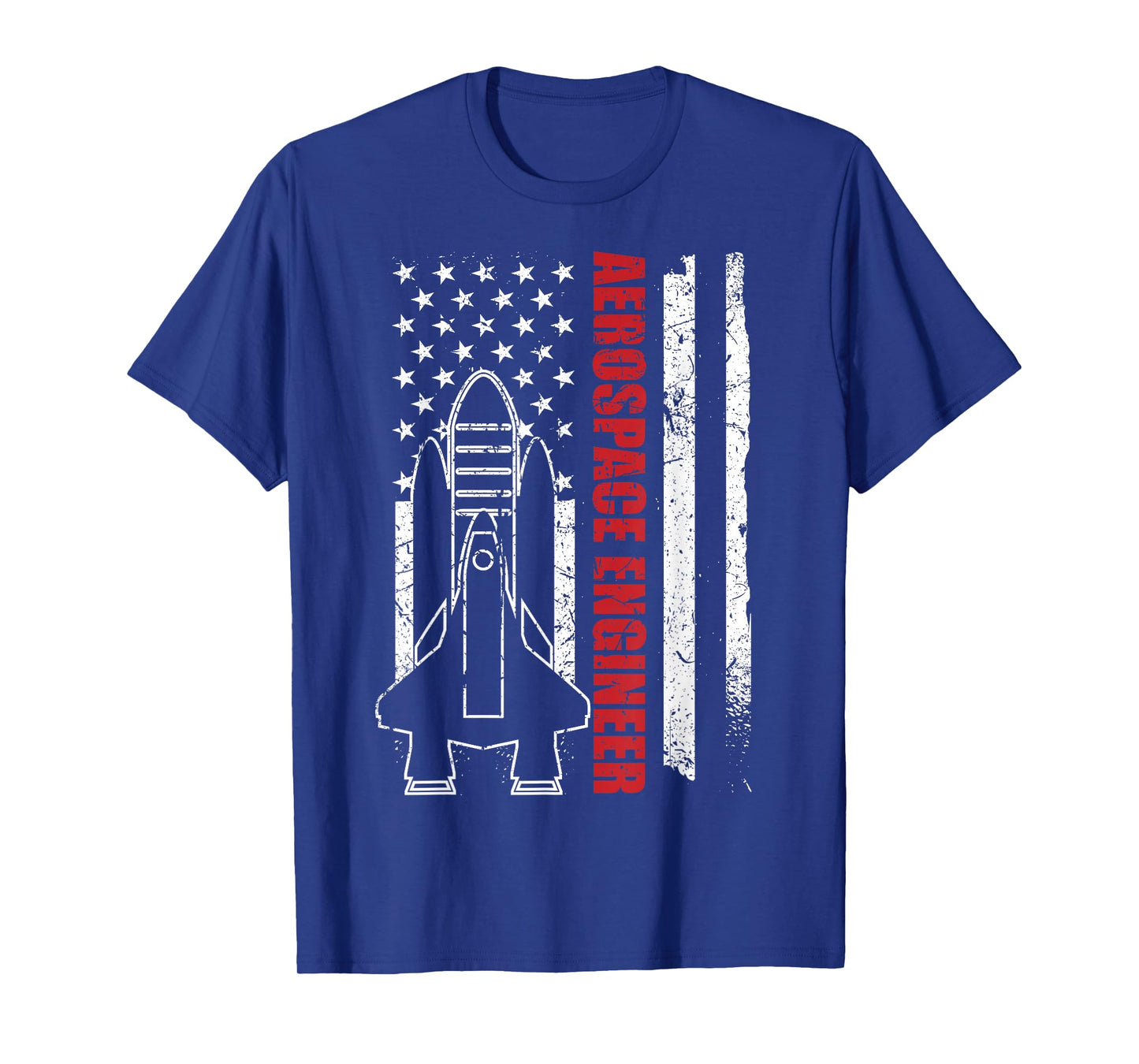 Vintage USA Aerospace Engineer American Flag T-Shirt