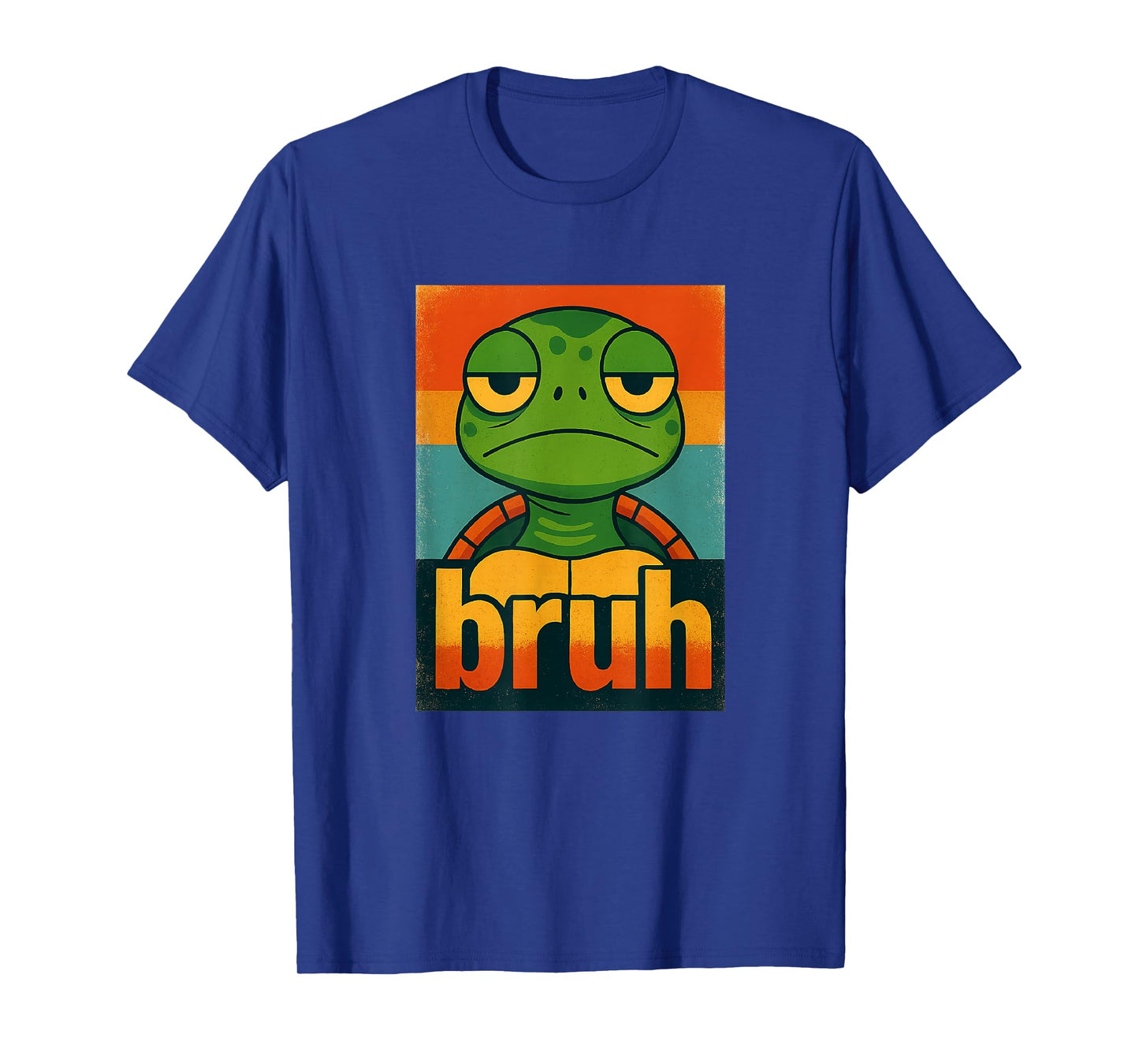 Bruh Turtle – Funny Retro Grumpy Animal Mood Turtle T-Shirt