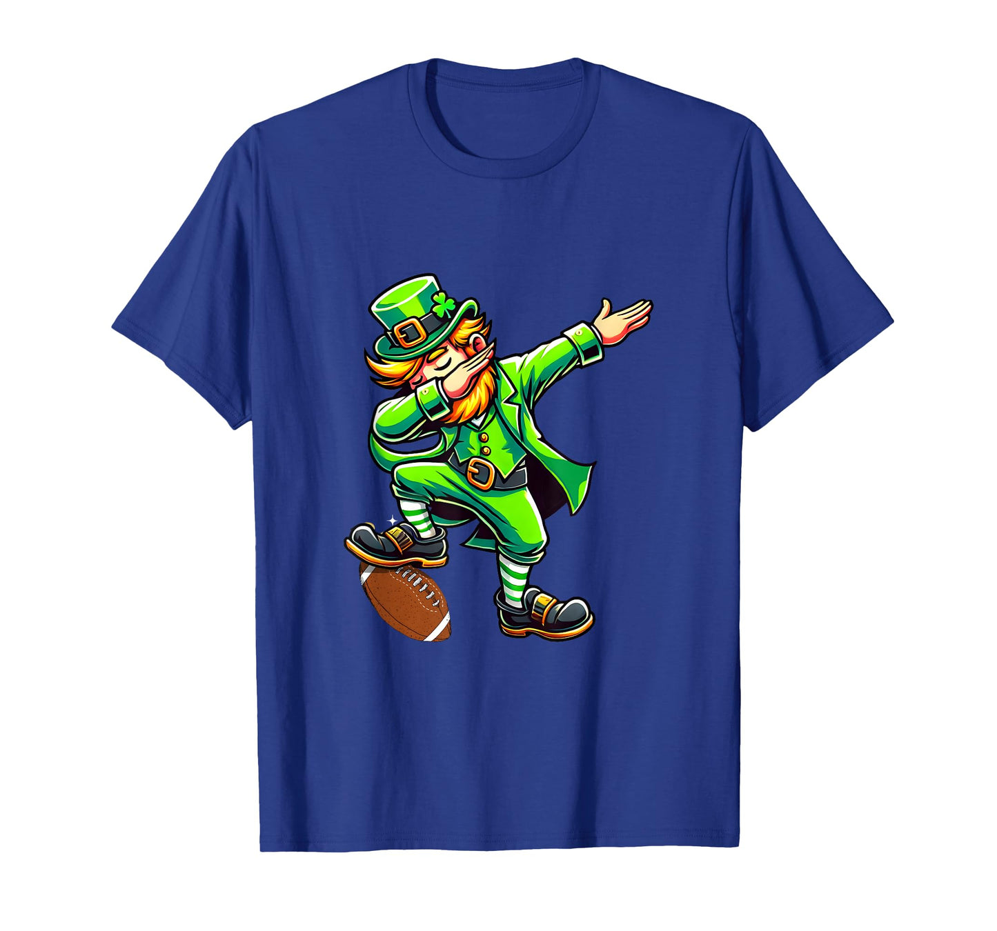 Dabbing Leprechaun Football St Patrick's Day Fun Design for T-Shirt