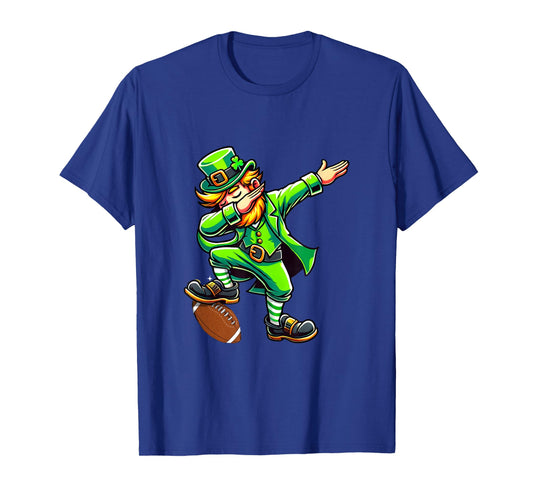 Dabbing Leprechaun Football St Patrick's Day Fun Design for T-Shirt