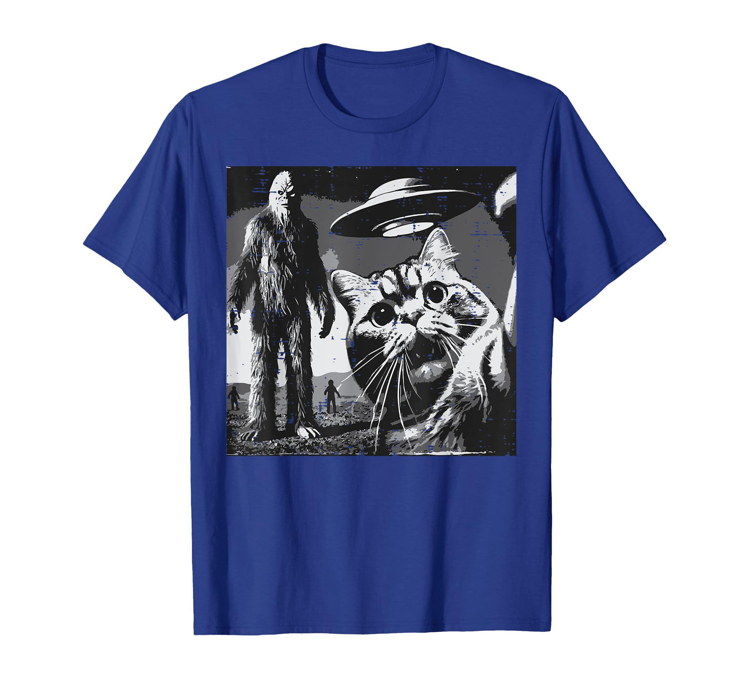 Sasquatch Cat Ufo Selfie Bigfoot Kitten Meme Women Girls Kid T-Shirt