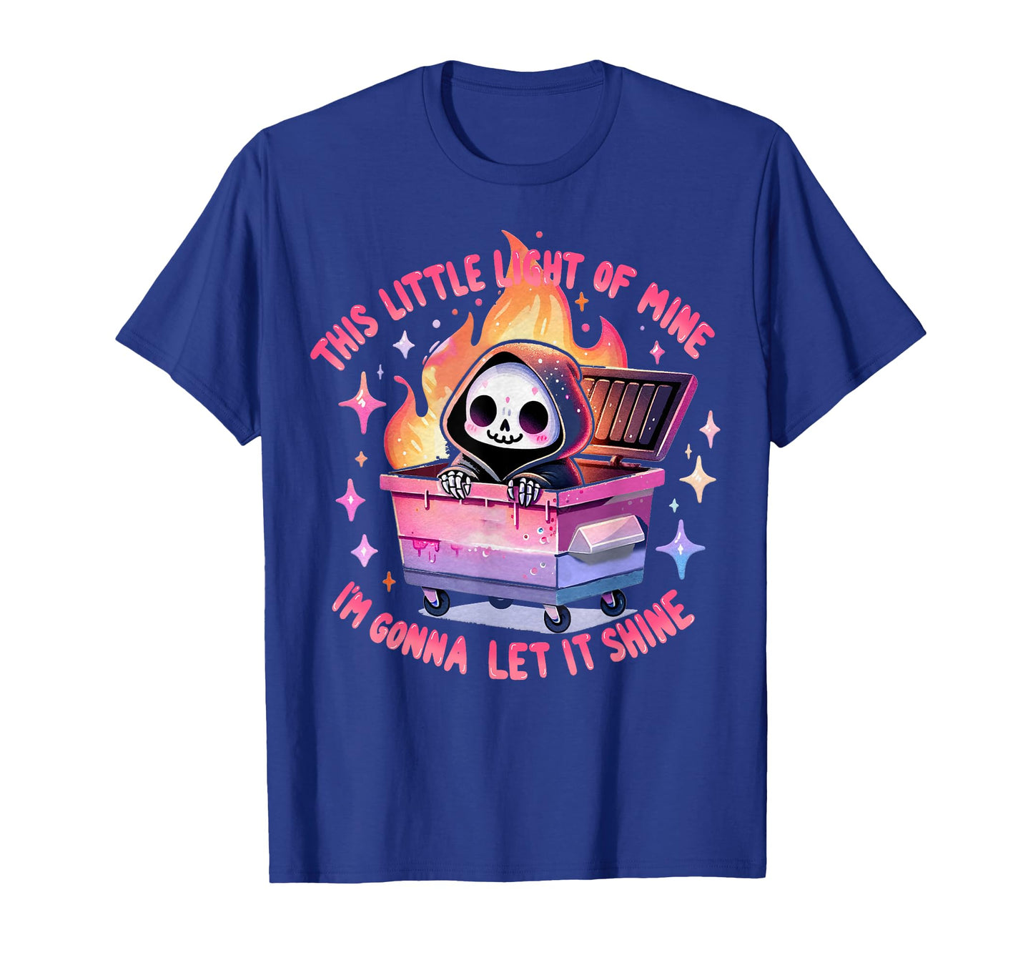 Funny Groovy This Little Light-of Mine Lil Dumpster Fire T-Shirt
