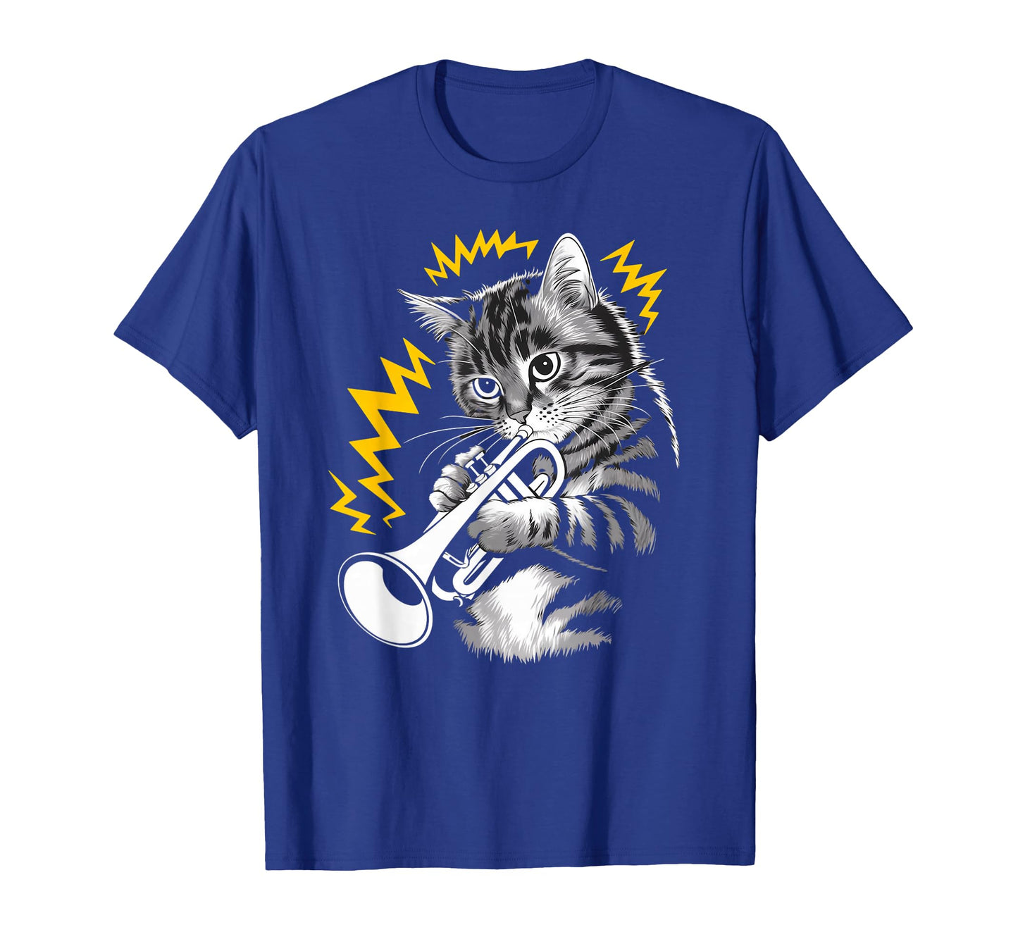Rockstar Trumpeter Cat on Cat Trumpet T-Shirt