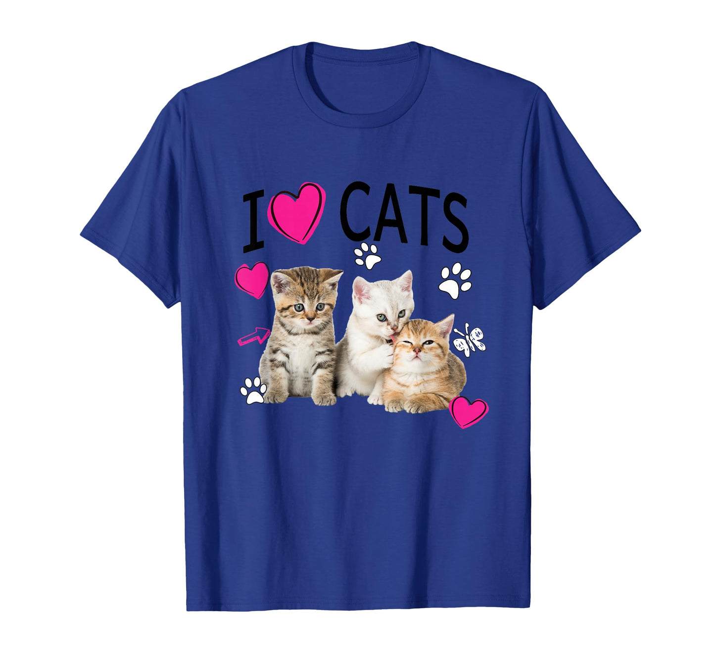 I Love Cats Desing | Cat lover Tee I love Kittens Gift Idea T-Shirt