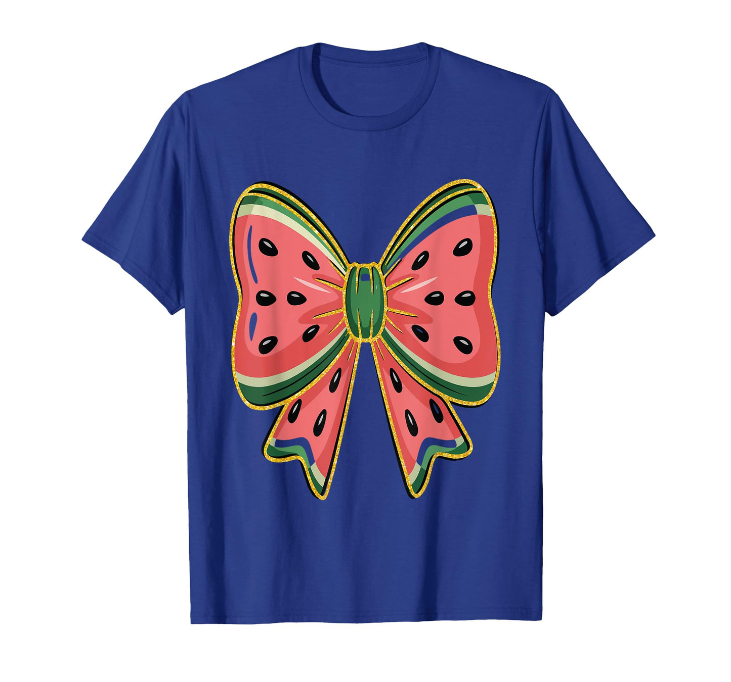 Coquette Watermelon Bow Shirt Cute Summer Cold Fruit Graphic T-Shirt