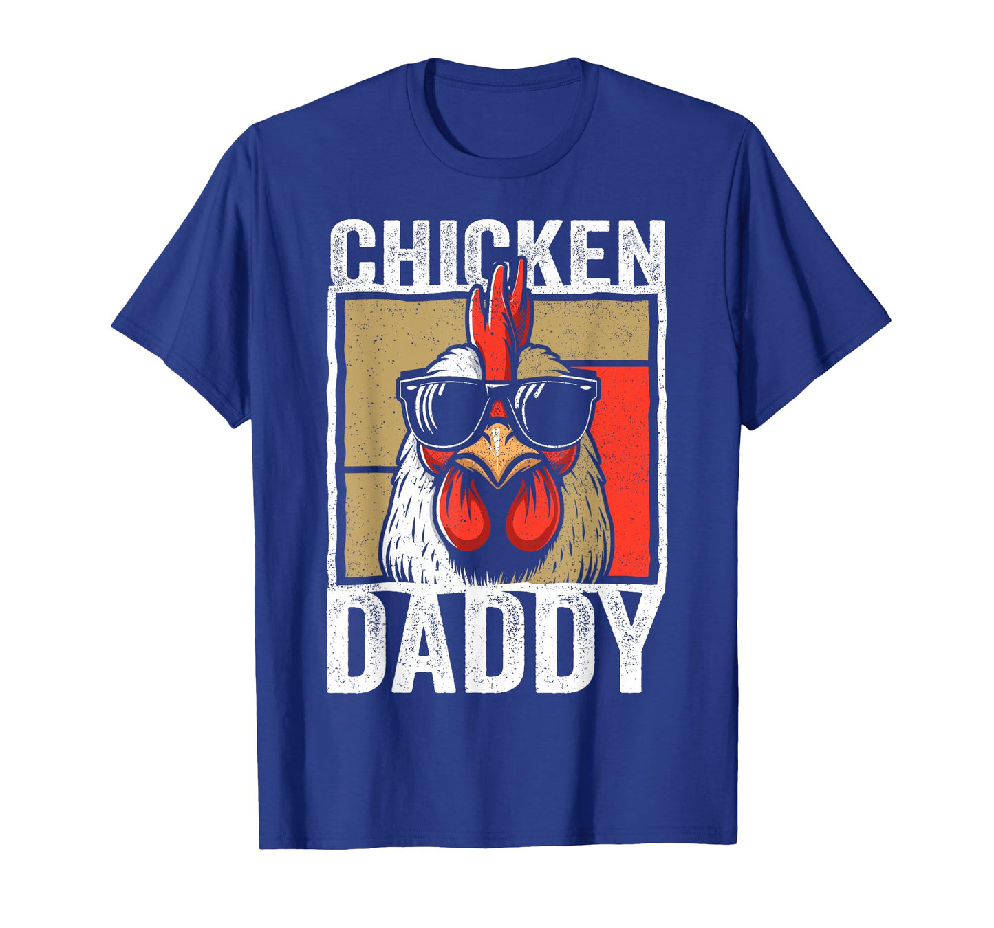 Chicken Daddy Rooster Farmer Funny Fathers Day For Men T-Shirt