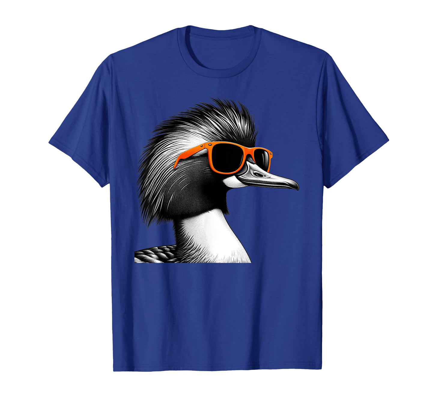 Cool Merganser Bird Wearing Sunglasses Graphic Art T-Shirt