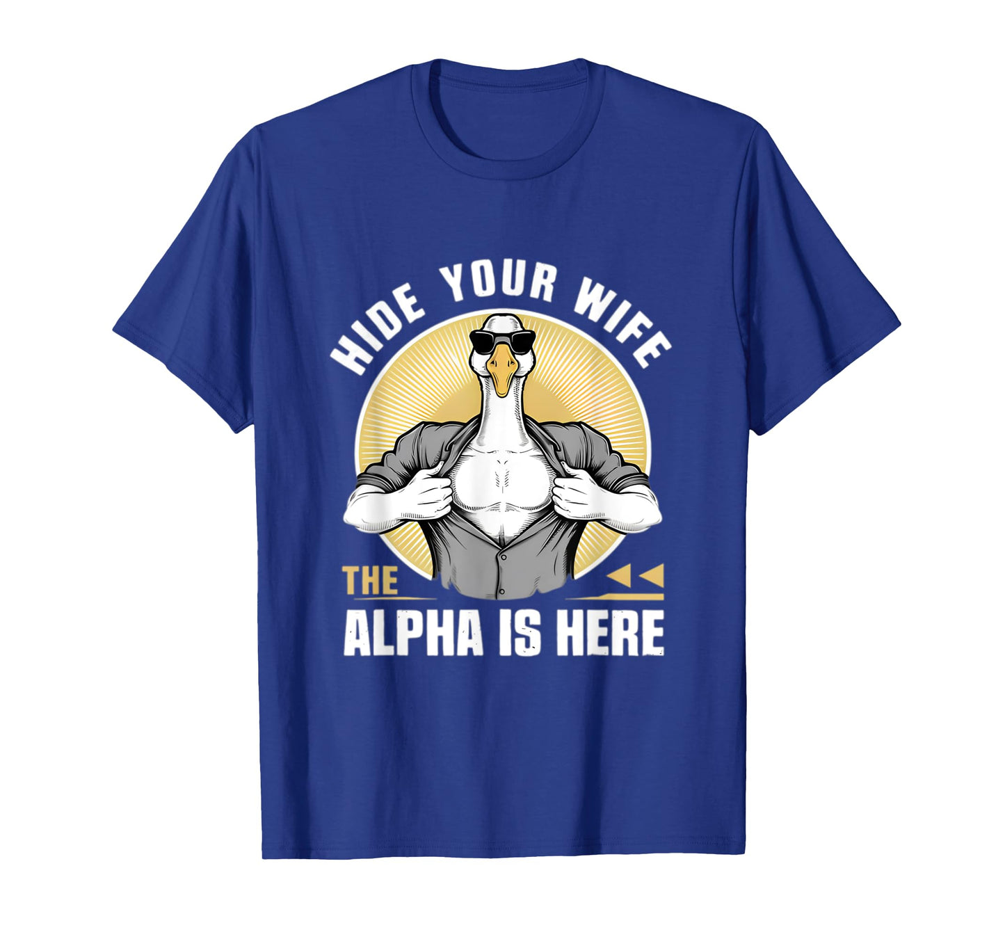Silly Meme Serious Goose Funny Meme Alpha Men Women Kid T-Shirt