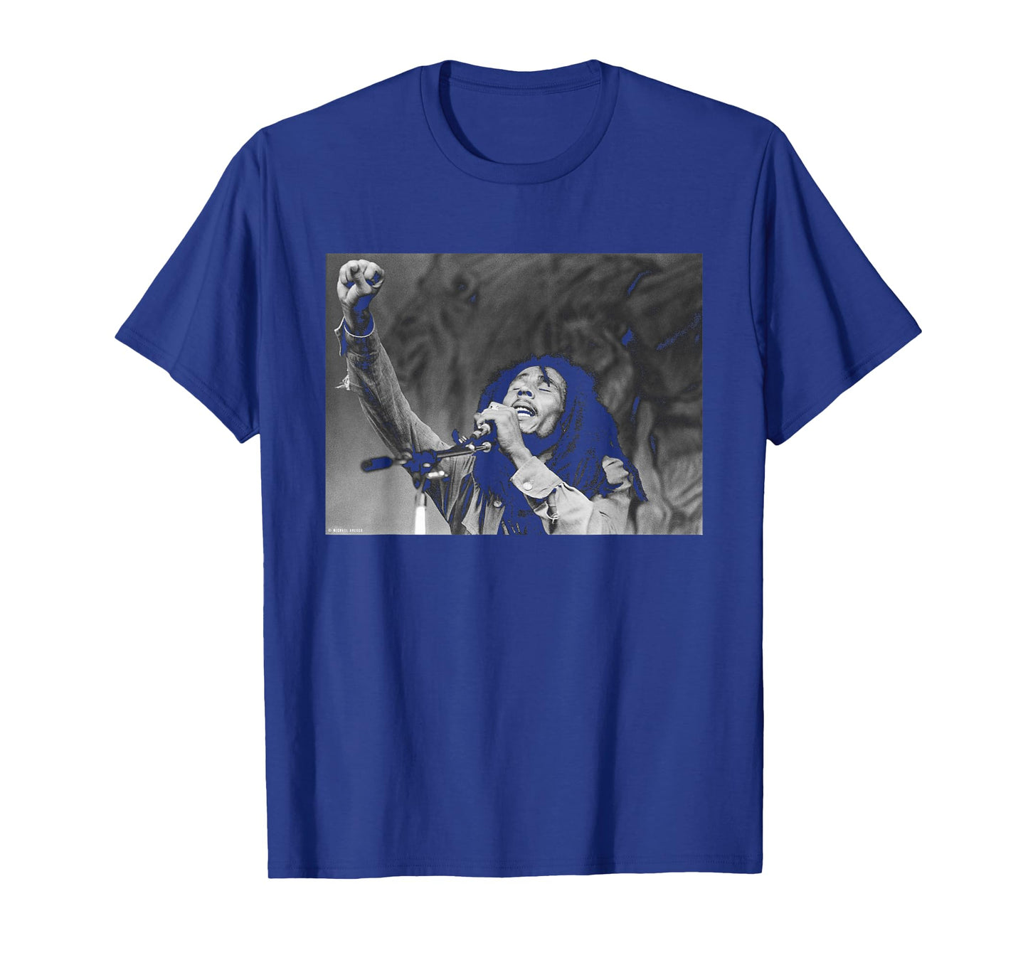 Bob Marley Singing Live in Massachusetts by Michael Grecco T-Shirt