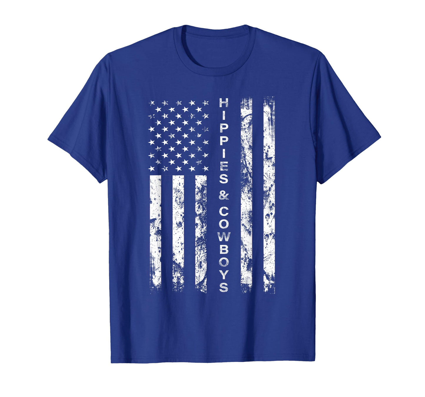 Raisin Hell with The Hippies and Cowboys - American Flag T-Shirt Small