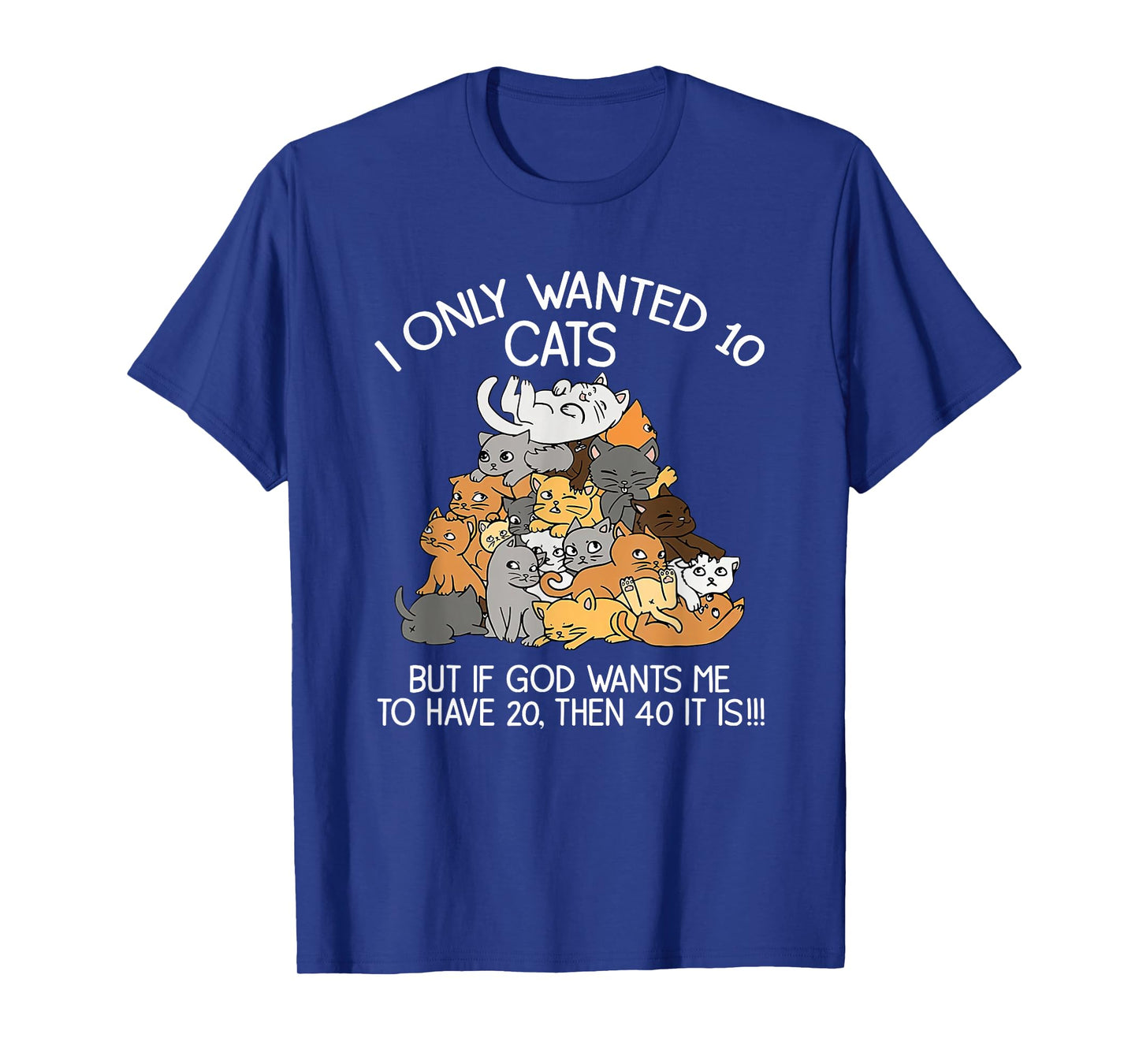I Only Wanted 10 Cats But If God Wants Me To Have 20 T-Shirt