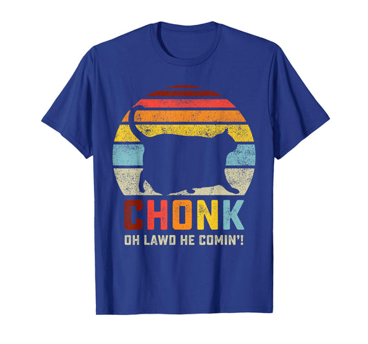 Chonk Cat Scale Meme Funny Retro Style Vintage Cats Memes T-Shirt