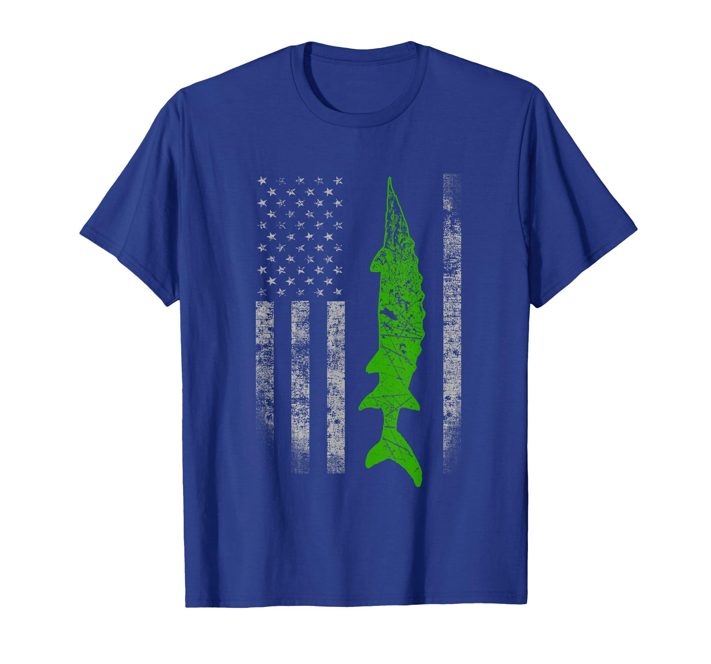 Sturgeon Flag - Cool Sturgeon Fishing T-Shirt