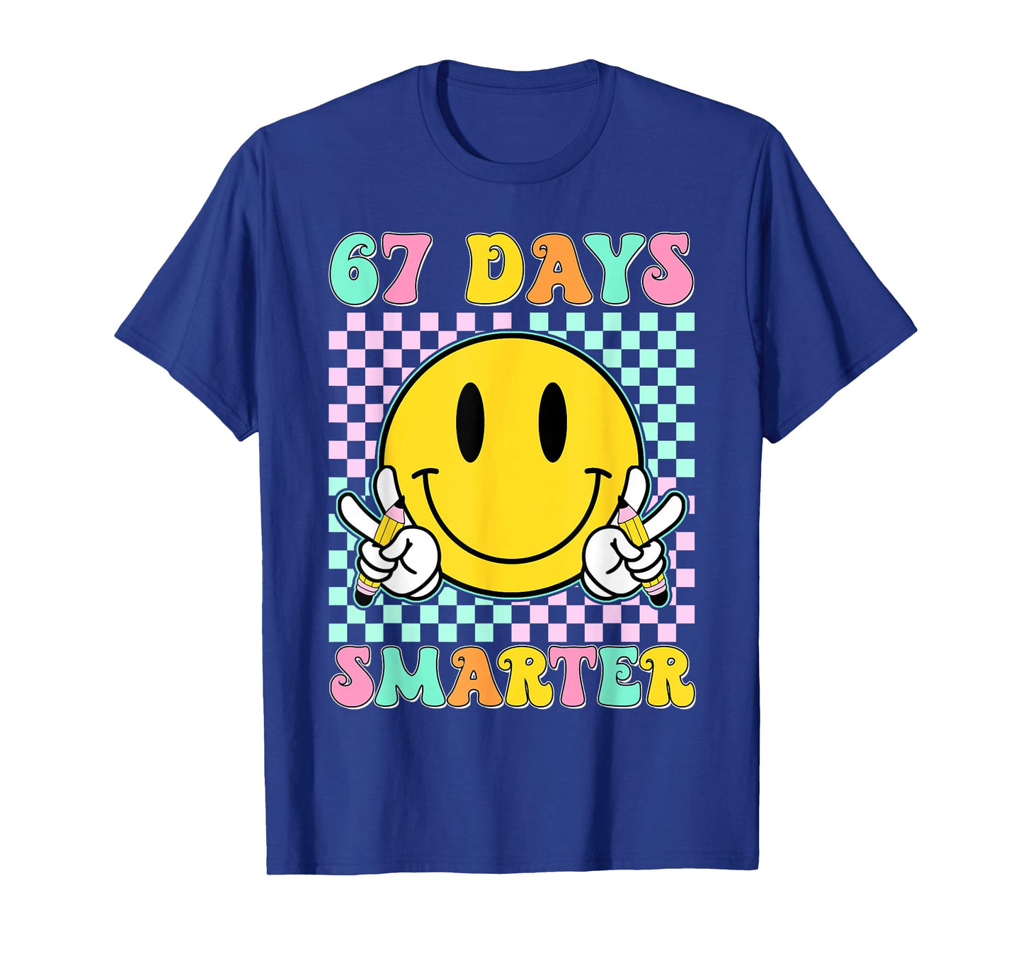 67th Day of School Shirt 67 Days Smarter Teacher Boys Girls T-Shirt