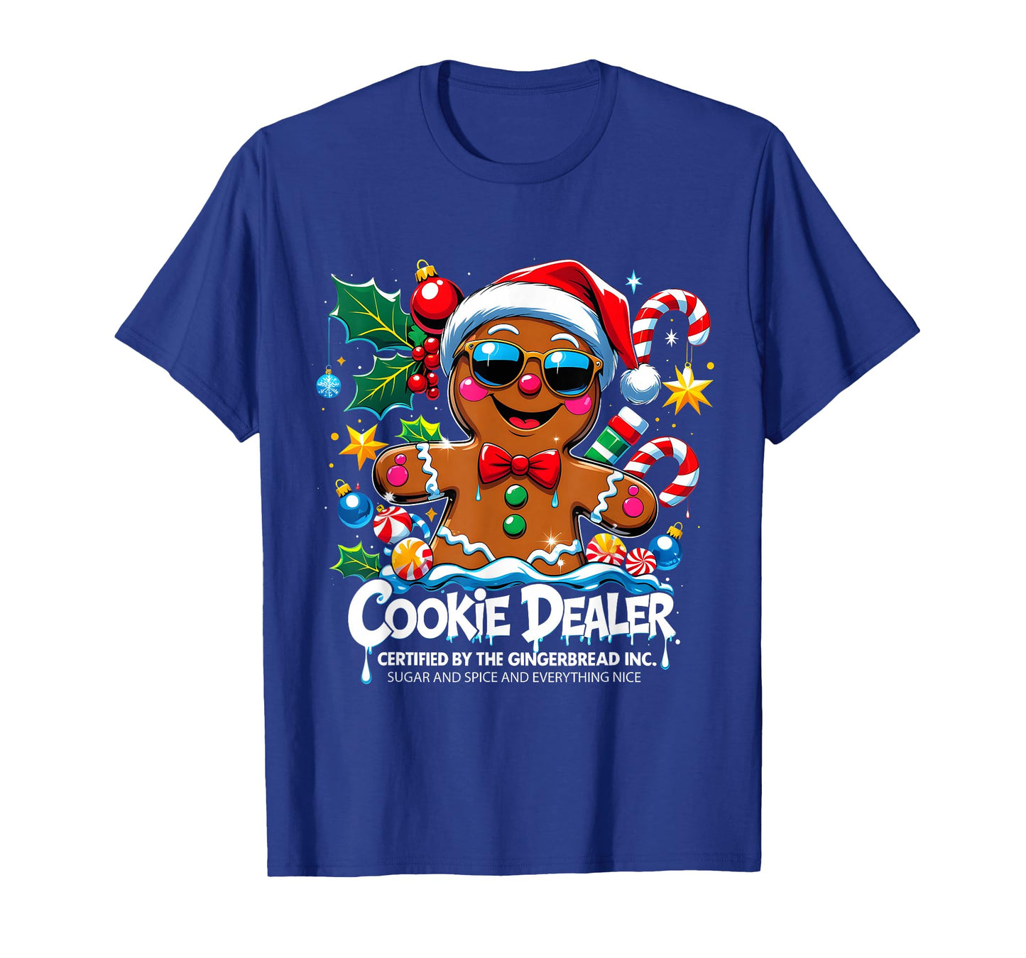 Cookie Dealer Funny Gingerbread Christmas Art T-Shirt