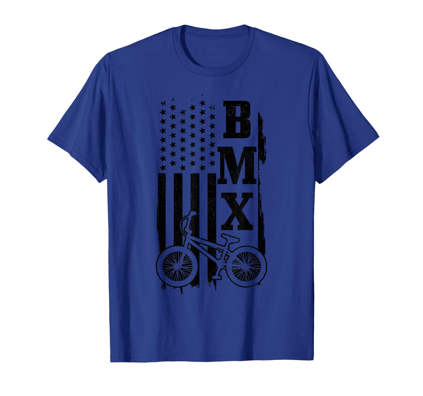 BMX American Flag Patriotic Bike T-Shirt