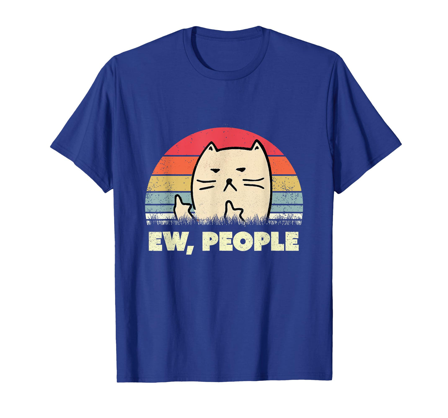Ew, People Cat Shirt Vintage Funny Cat Lover Gift, Black Cat T-Shirt