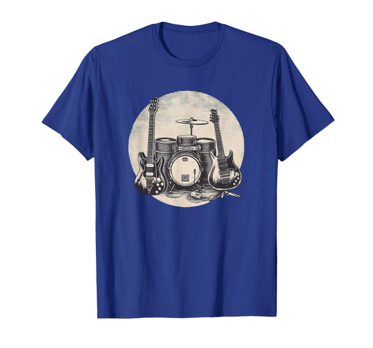 Music Lover Rock Music rock 'n' roll guitar drums concerts T-Shirt