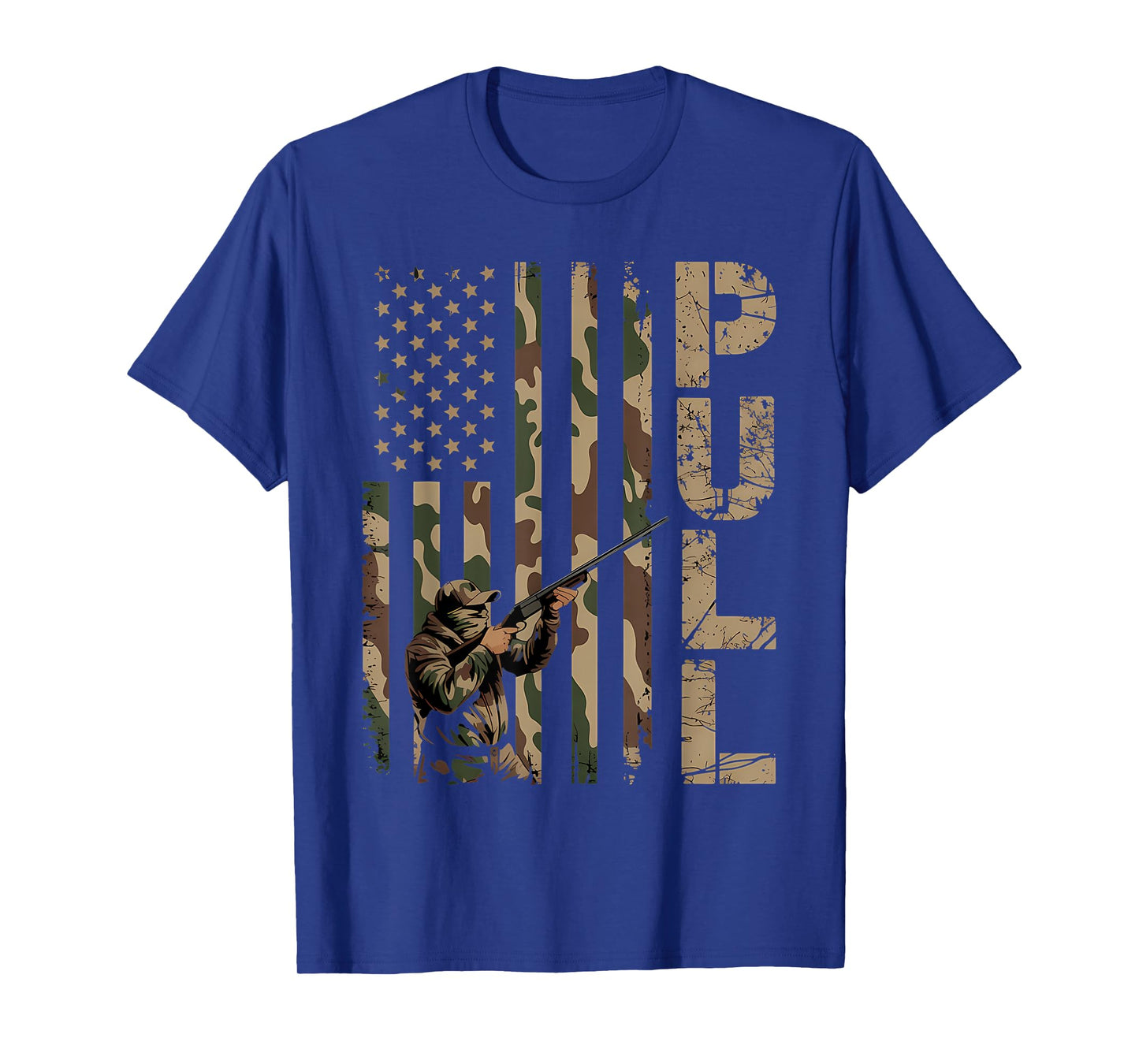 Skeet Trap Shooting Clay Shooting Skeet Shooter USA Flag T-Shirt