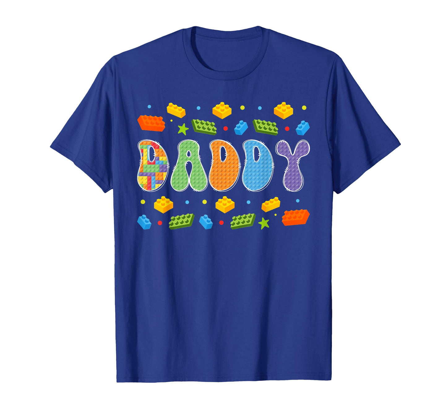 Daddy Building Bricks Block Master Builder Matching T-Shirt