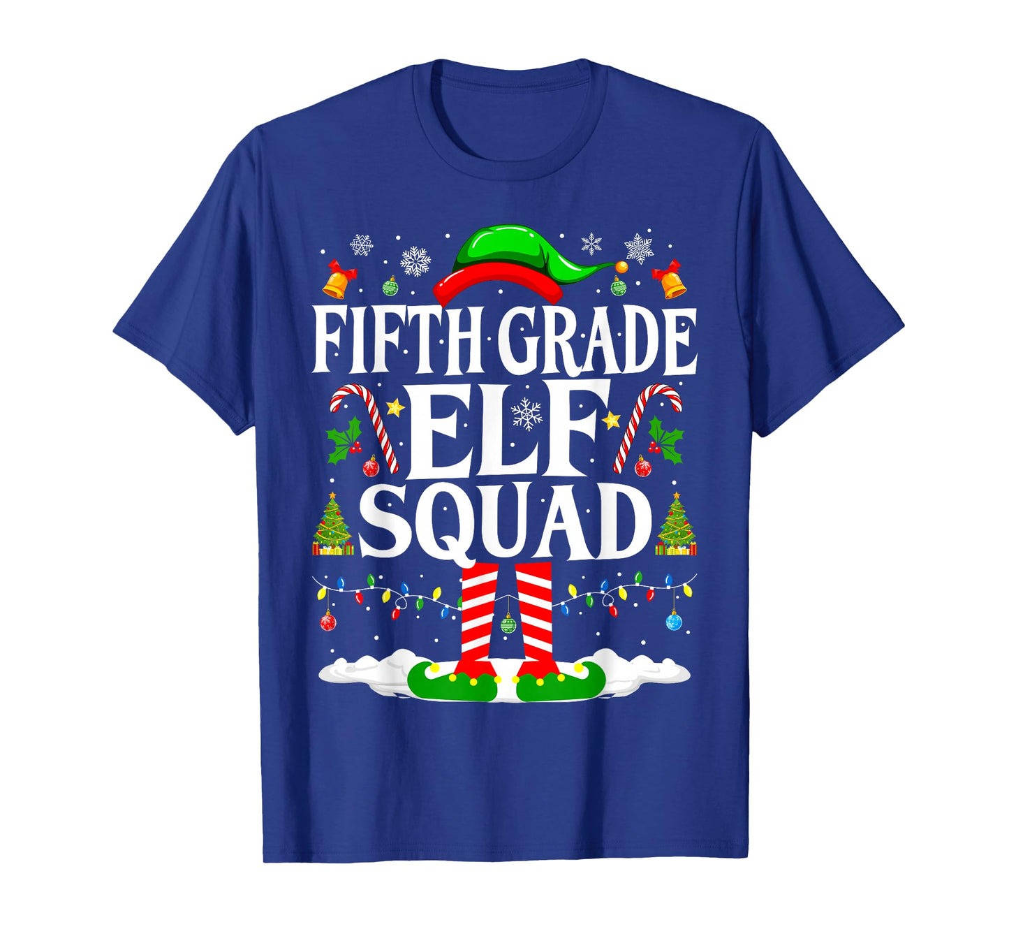 5th Grade Elf Squad Xmas Funny Christmas Fifth Grade Elf T-Shirt