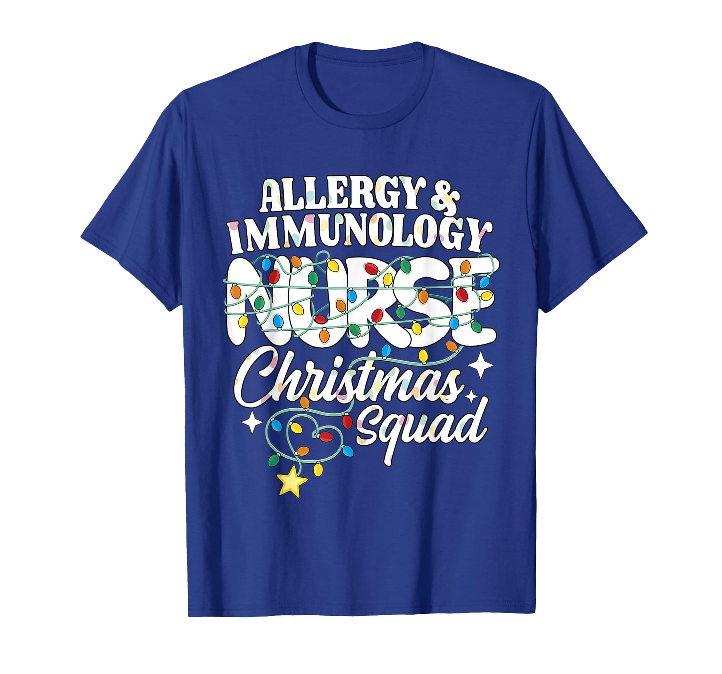 Allergy & Immunology Nurse Christmas Squad Allergy Nursing T-Shirt
