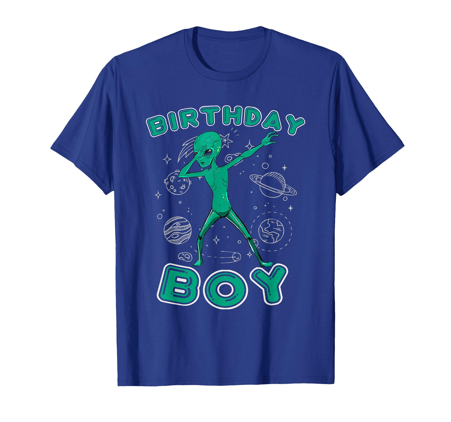 Funny Alien Birthday Boy Tween Teen Boys Kids Youth Men T-Shirt