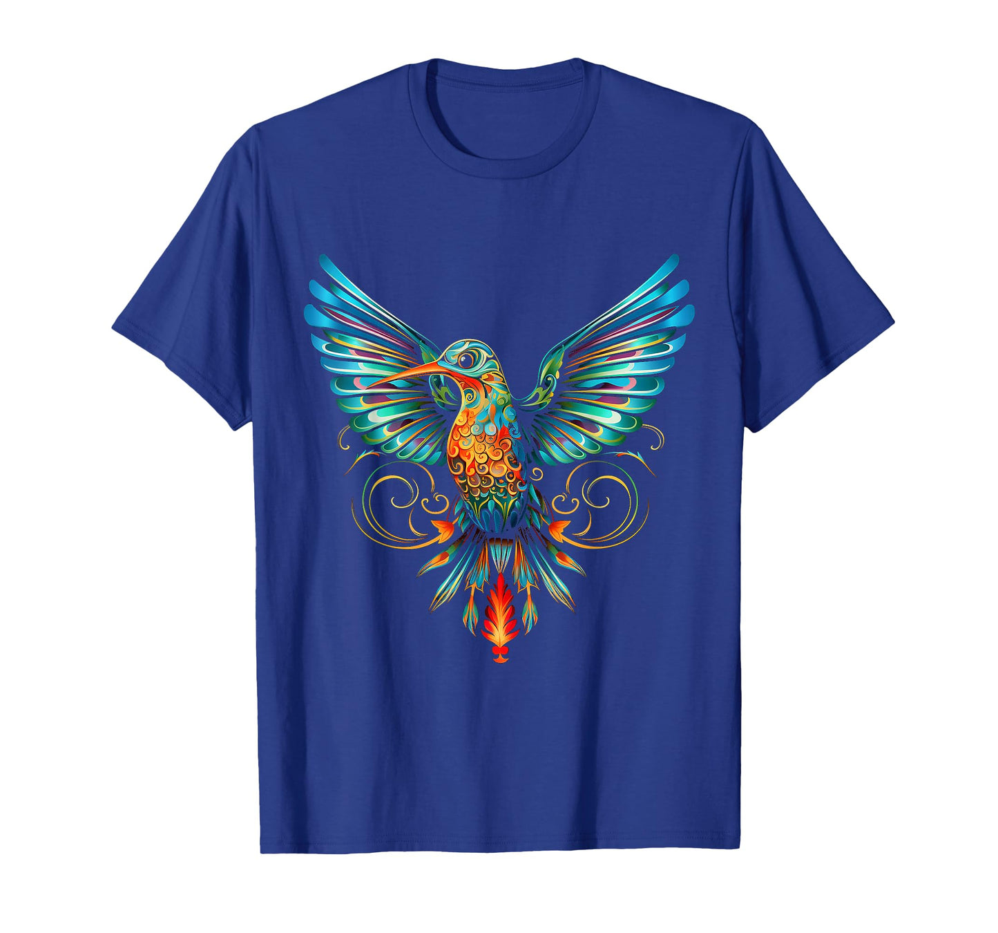Hummingbird Art Fantasy Animal Colorful Bird Hummindgbird T-Shirt