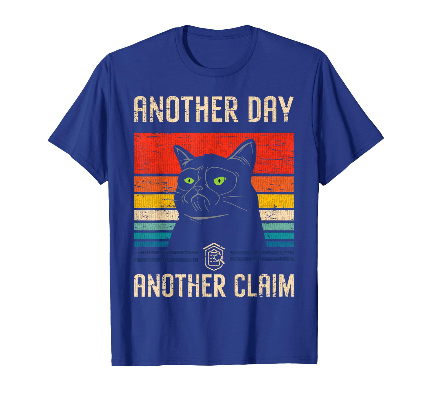 Claim Adjuster & Investigator Gifts Claim Examiner Black Retro Sports Cartoon T-Shirt, Small, Classic Fit, Short Sleeve, Crew Neck, Pull On, Cotton 65%, Polyester 35%